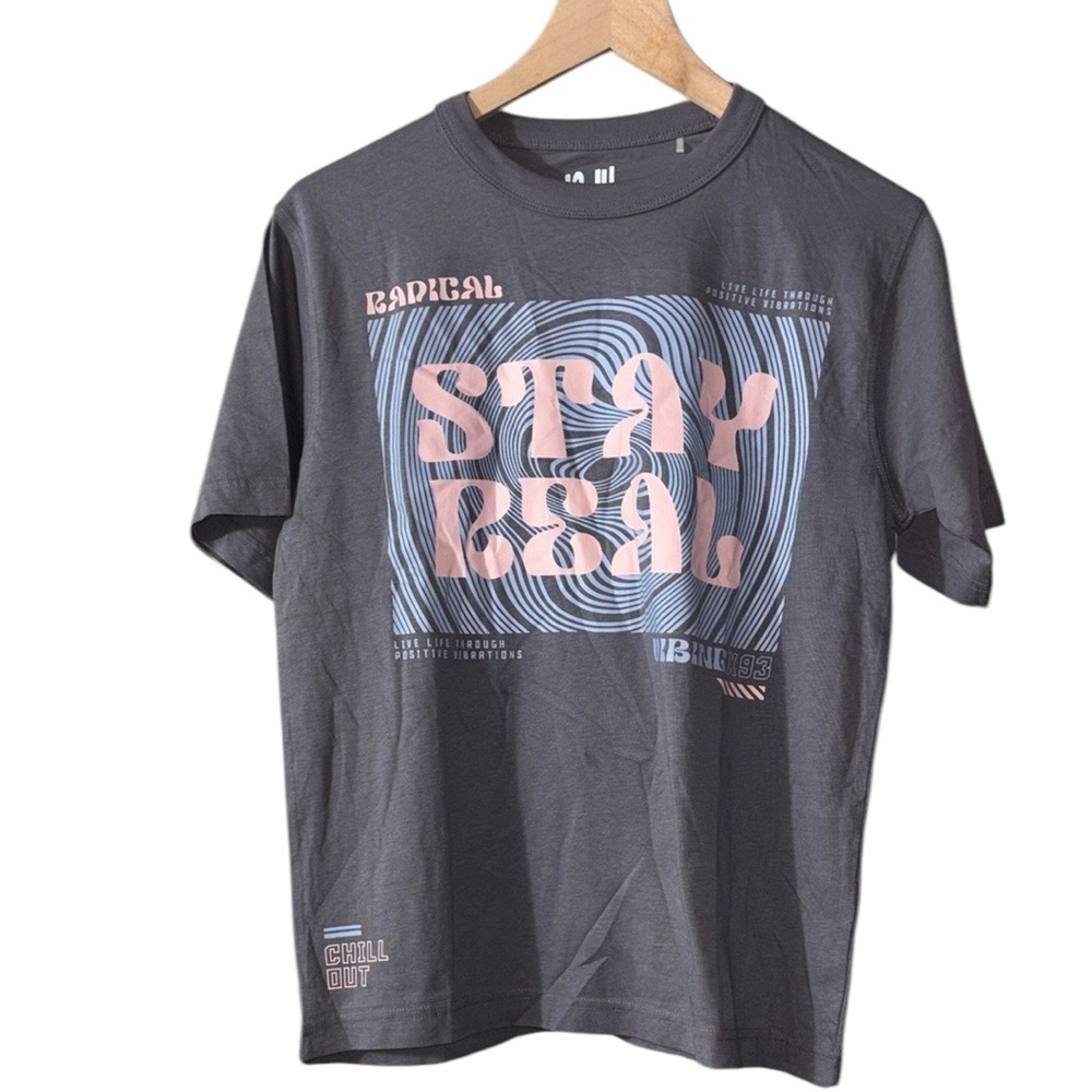 Cotton On Kids Gray Graphic T-Shirt, Size 13/14